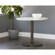 Enco White and Antique Gold Bistro Table